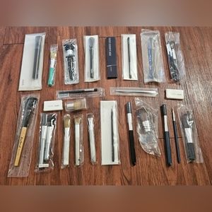 LOT Of NEW Makeup Brushes! 24 Items! Bare Minerals, Mark, Face Secrets, Etc.